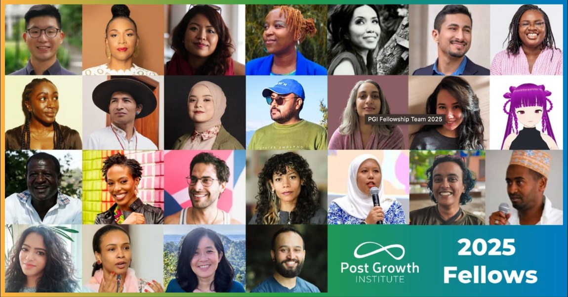 Collage of portraits of the 2025 Post Growth Fellows